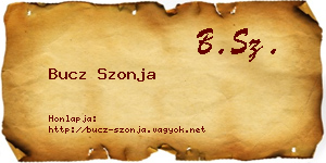 Bucz Szonja névjegykártya